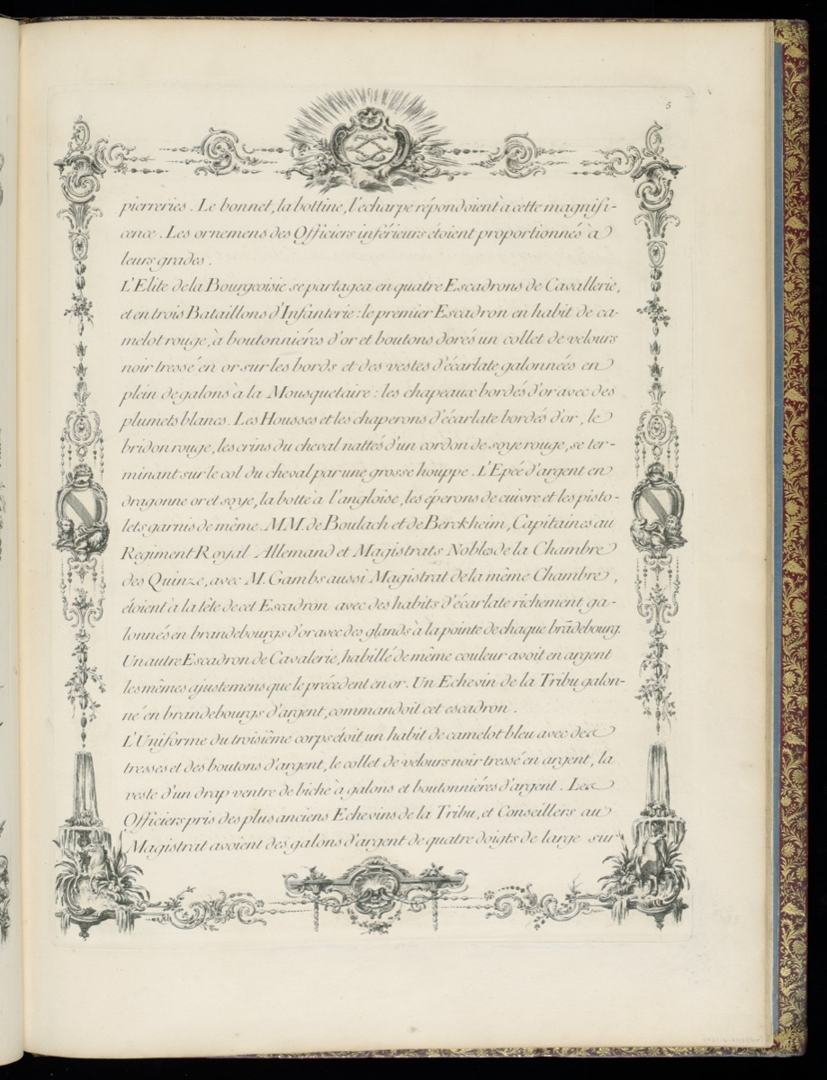DESCRIPTION DES FÊTES DONNÉES PAR LA VILLE DE STRASBOURG Pour la Convalescence du Roi : à l’arrivée et pendant le séjour de Sa Majesté en cette Ville — Johann Martin Weis, French, 1711 - 1751; Pierre Edme Babel, French, 1720–1775