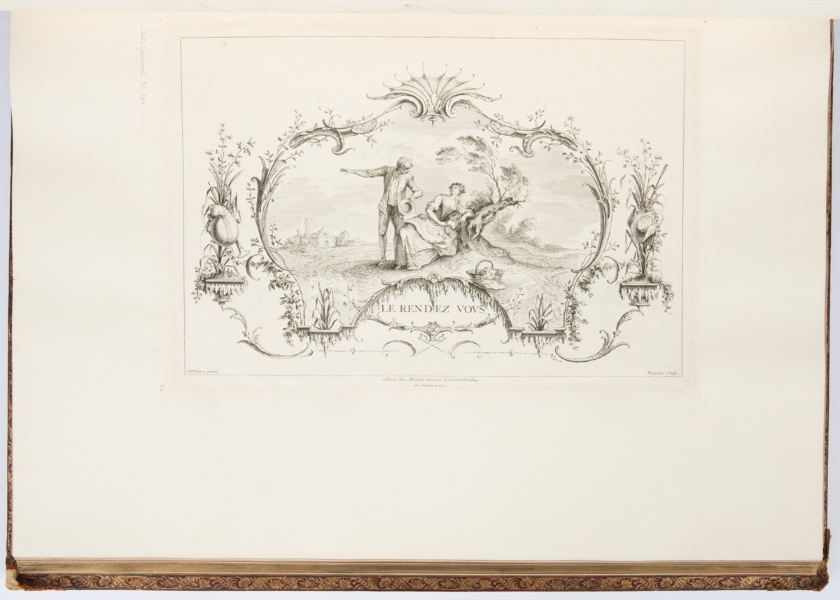 LE RENDEZ VOUS — Antoine Watteau, French, 1684–1721; Gabriel Huquier, French, 1695–1772