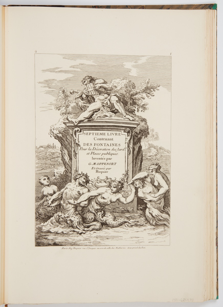 Title Page — Gilles-Marie Oppenord, French, 1672–1742; Gabriel Huquier, French, 1695–1772; Gabriel Huquier, French, 1695–1772; Charles Auguste Foulard, French, 1870–1920