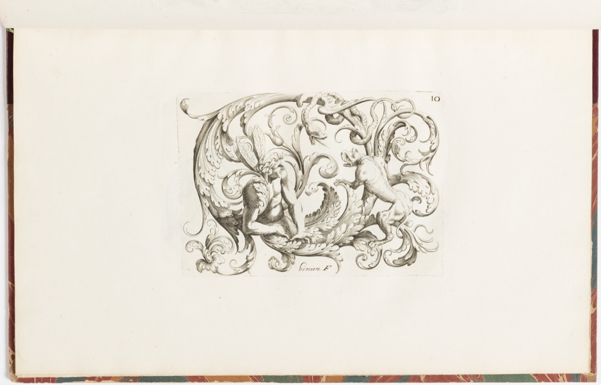 Ornament Design — Jean Bérain, the elder, French, 1640 – 1711; Jean Bérain, the elder, French, 1640 – 1711; Jean Bérain the Younger, French, 1674 – 1726; Jean Bérain the Younger, French, 1674 – 1726; Nicolas Langlois, French, 1640 - 1703