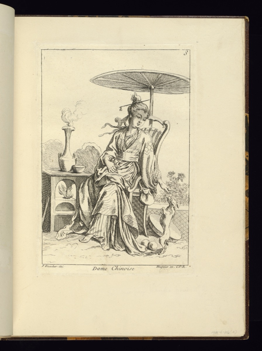 Dame Chinoise — François Boucher, French, 1703–1770; François Boucher, French, 1703–1770; Gabriel Huquier, French, 1695–1772