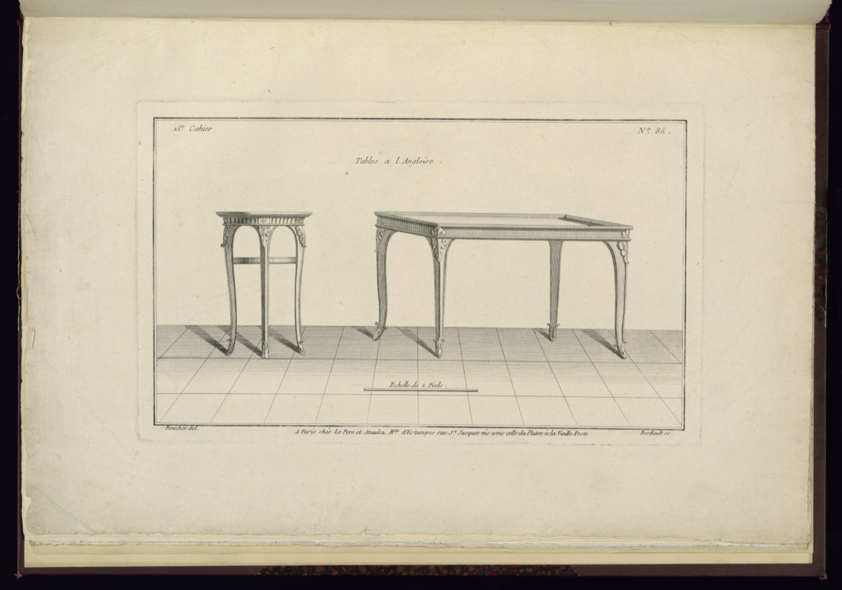 Tables a l Angloise — Juste-François Boucher, French, 1736 – 1782; Pierre-Gabriel Berthault, French, 1737–1831; Le Père et Avaulez, Paris, 1772–1777; Charles Le Pere, French, active 1772 – 1777; Pierre-Michel Avaulez, French, active 1772 – d. 1777