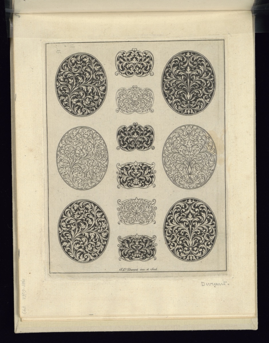 Ornament Designs on Ovals — Jean Louis Durant, Swiss, 1654–1718; Jean Louis Durant, Swiss, 1654–1718
