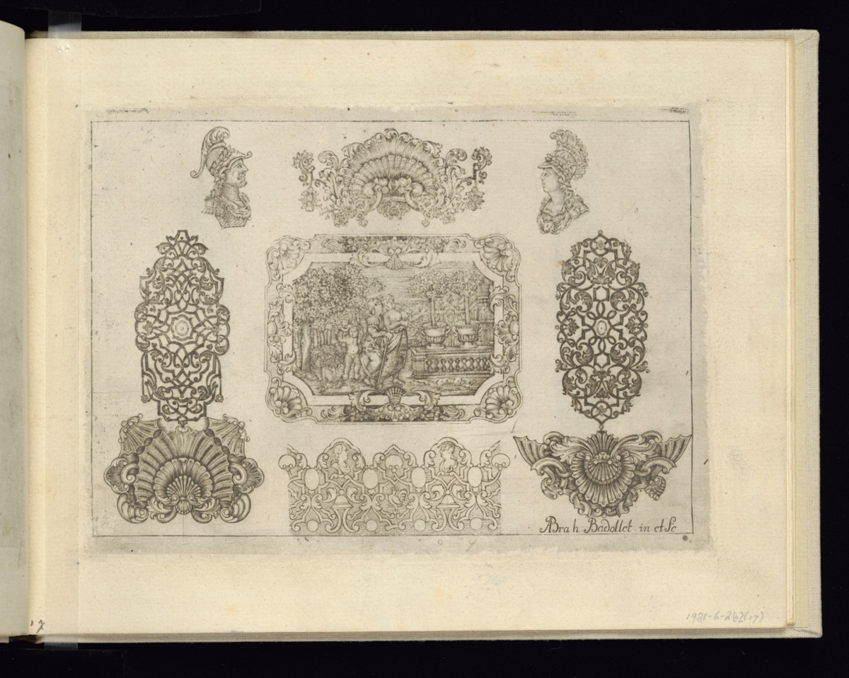 Ornament Designs — Abraham Badollet, French, active eightenth century; Abraham Badollet, French, active eightenth century