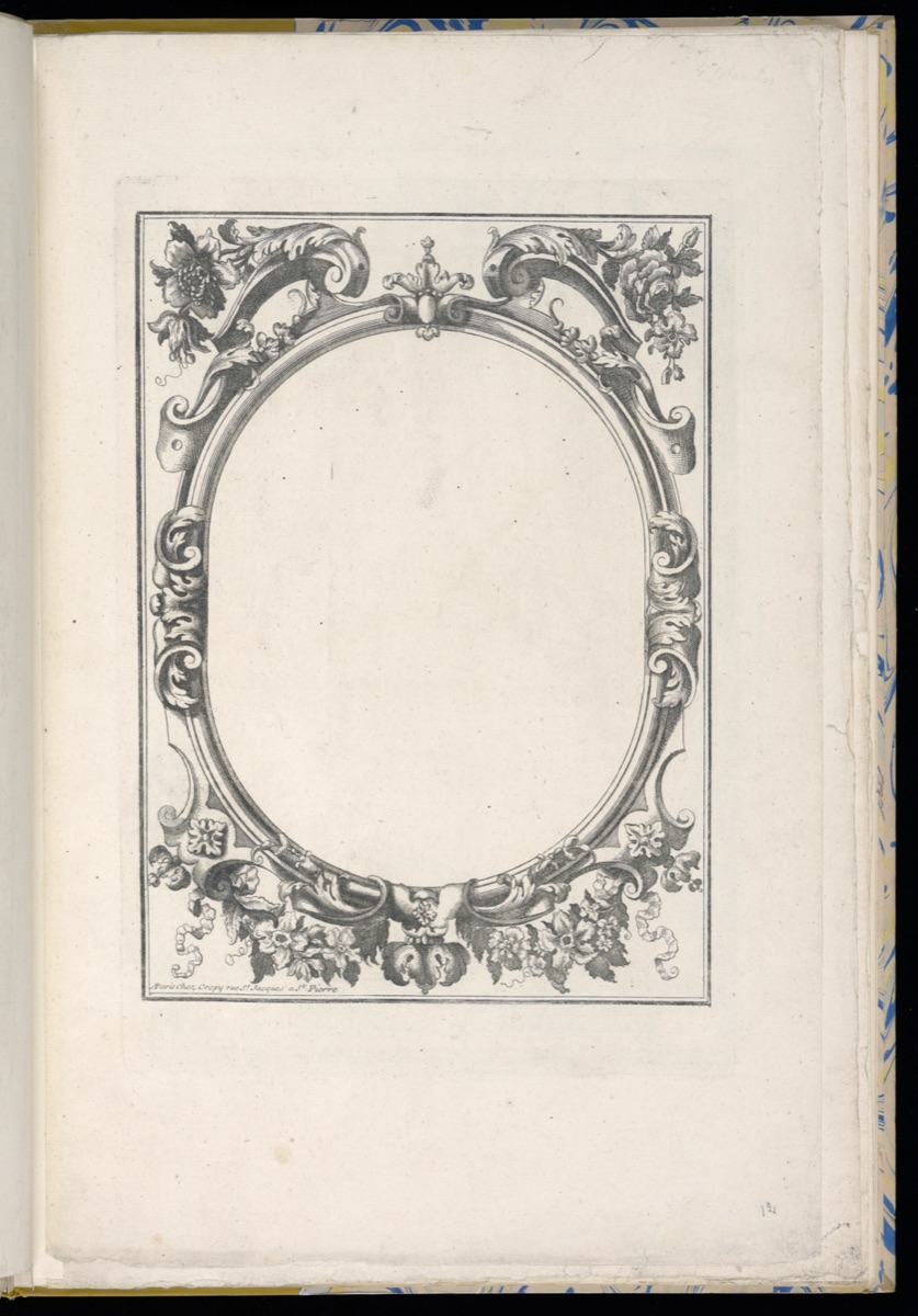 Ornamental Frame Design — Louis Crépy, French, 1680?–1760; Jean-Baptiste Crépy, French, active 1753 – d. 1796