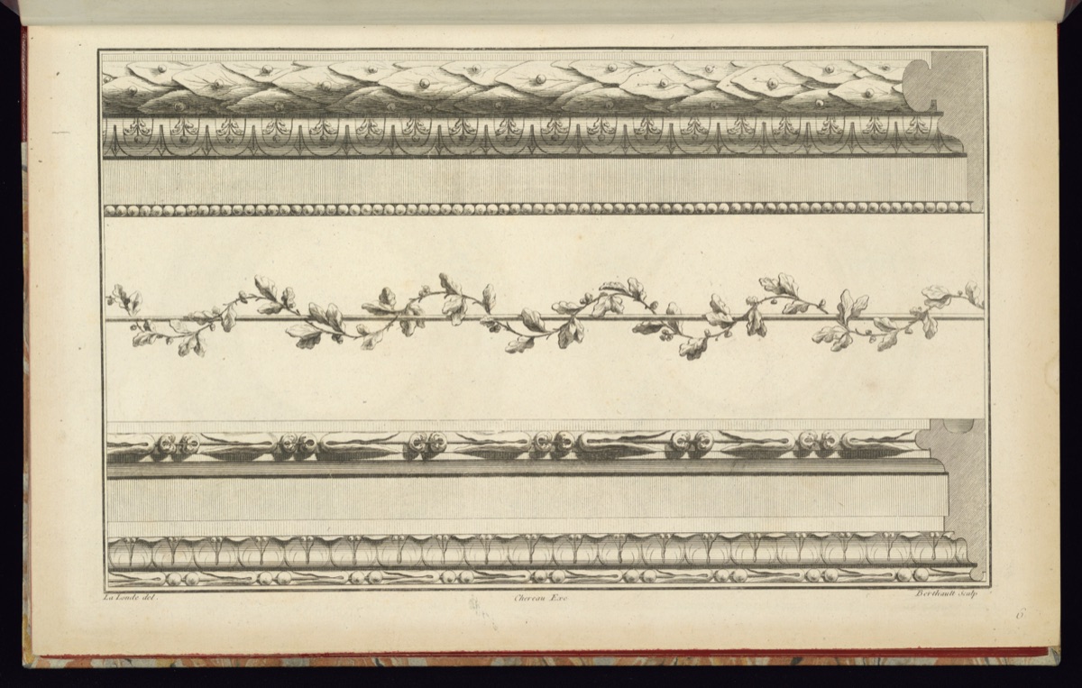 Three Border Designs — Richard de Lalonde, French, active 1780–96; Pierre-Gabriel Berthault, French, 1737–1831; Jacques-François Chéreau, French, 1742–1794