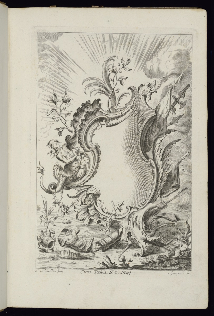Cartouche with Dragon — François de Cuvilliés the Elder, Belgian, 1695 - 1768; Franz Xaver Andreas Jungwierth, German, 1720–1790; François de Cuvilliés the Elder, Belgian, 1695 - 1768