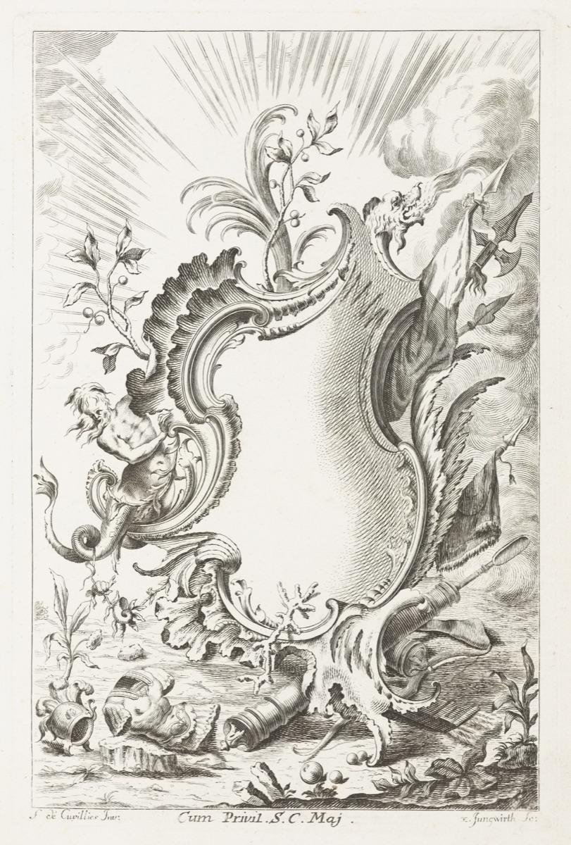 Cartouche with Dragon — François de Cuvilliés the Elder, Belgian, 1695 - 1768; Franz Xaver Andreas Jungwierth, German, 1720–1790; François de Cuvilliés the Elder, Belgian, 1695 - 1768