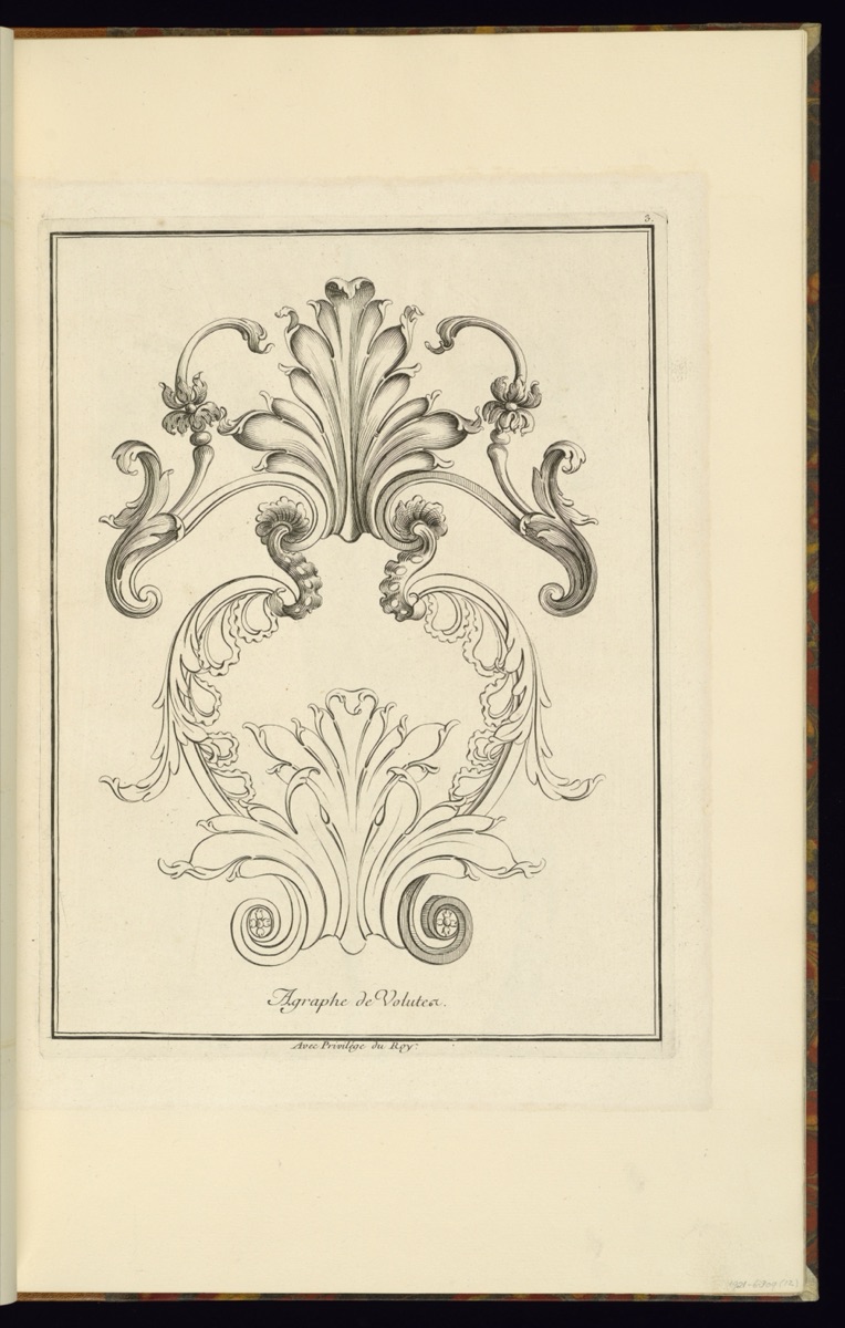 Ornament Design — Jacques Valentin Fontaine, French, active 1740 – 1760; François Chéreau, the younger, French, 1717 – 1755