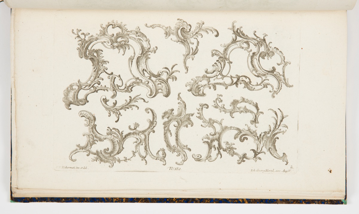 Rocaille Ornament Designs — Franz Xaver Habermann, German, 1721 – 1796; Johann Georg Hertel, German, 1719–1768