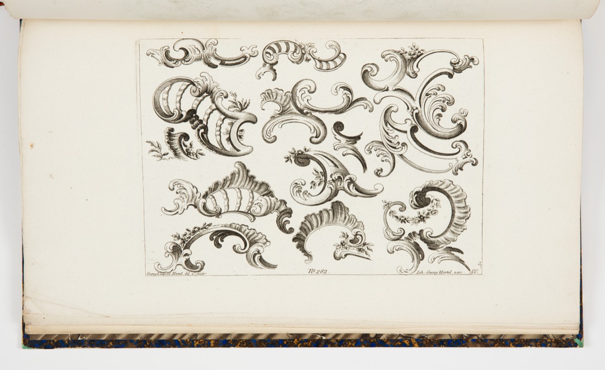 Designs for Rocaille Scrolls — Georg Leopold Hertel, German, active ca. 1780; Johann Georg Hertel, German, 1719–1768