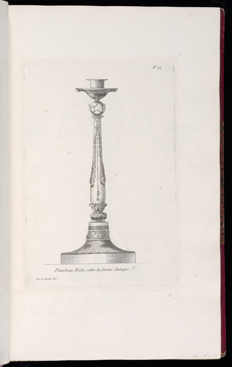 Flambeau Riche selon la forme Antique — Richard de Lalonde, French, active 1780–96; Jean-Baptiste Fay, French, active 1765 – 1790s; Pierre Jean, French, 1754–1829