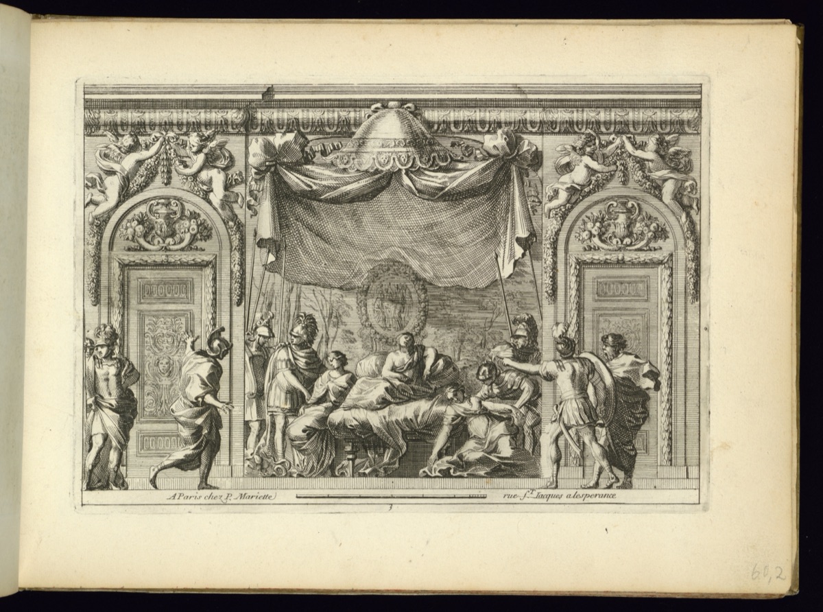 The Death of Cleopatra — Jean Le Pautre, French, 1618–1682; Jean Le Pautre, French, 1618–1682; Pierre Mariette II, French, 1634 - 1716