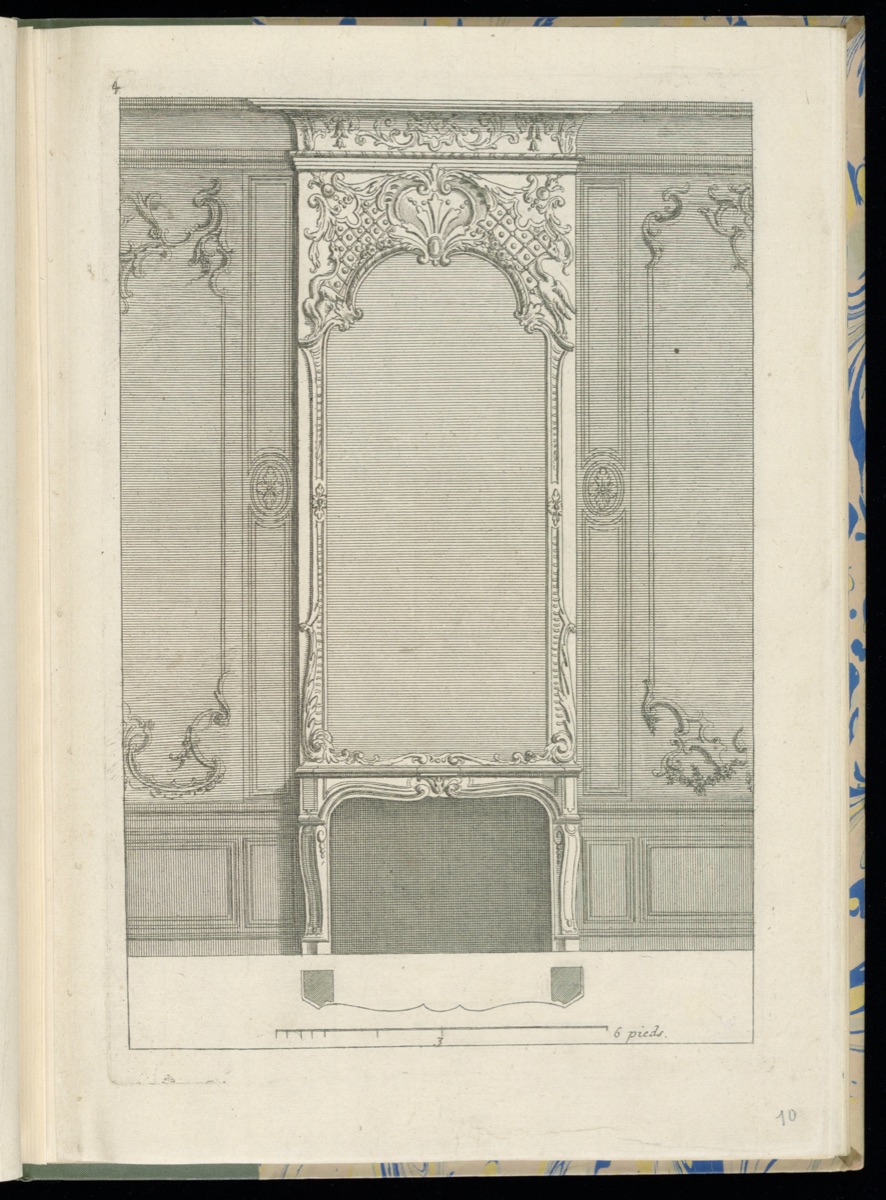 Fireplace (Chimney Piece and Mantel) Design — Nicolas Guérard, French, ca.1648 – 1719