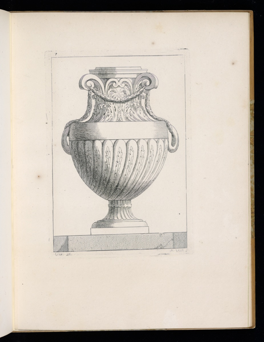Ornamental Vase Design — Joseph Marie Vien, French, 1716–1809; Marie Thérèse Reboul-Vien, French, 1735–1805; Joseph Marie Vien, French, 1716–1809; Marie Thérèse Reboul-Vien, French, 1735–1805