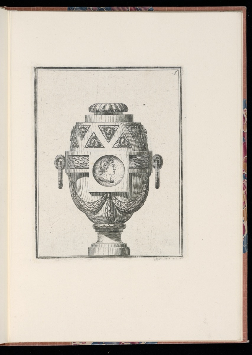 Ornamental Vase Design — Jacques-Philippe de Beauvais, French, 1739 – 1781; Jacques-Philippe de Beauvais, French, 1739 – 1781; Jacques-Gabriel Huquier, French, 1730 - 1805
