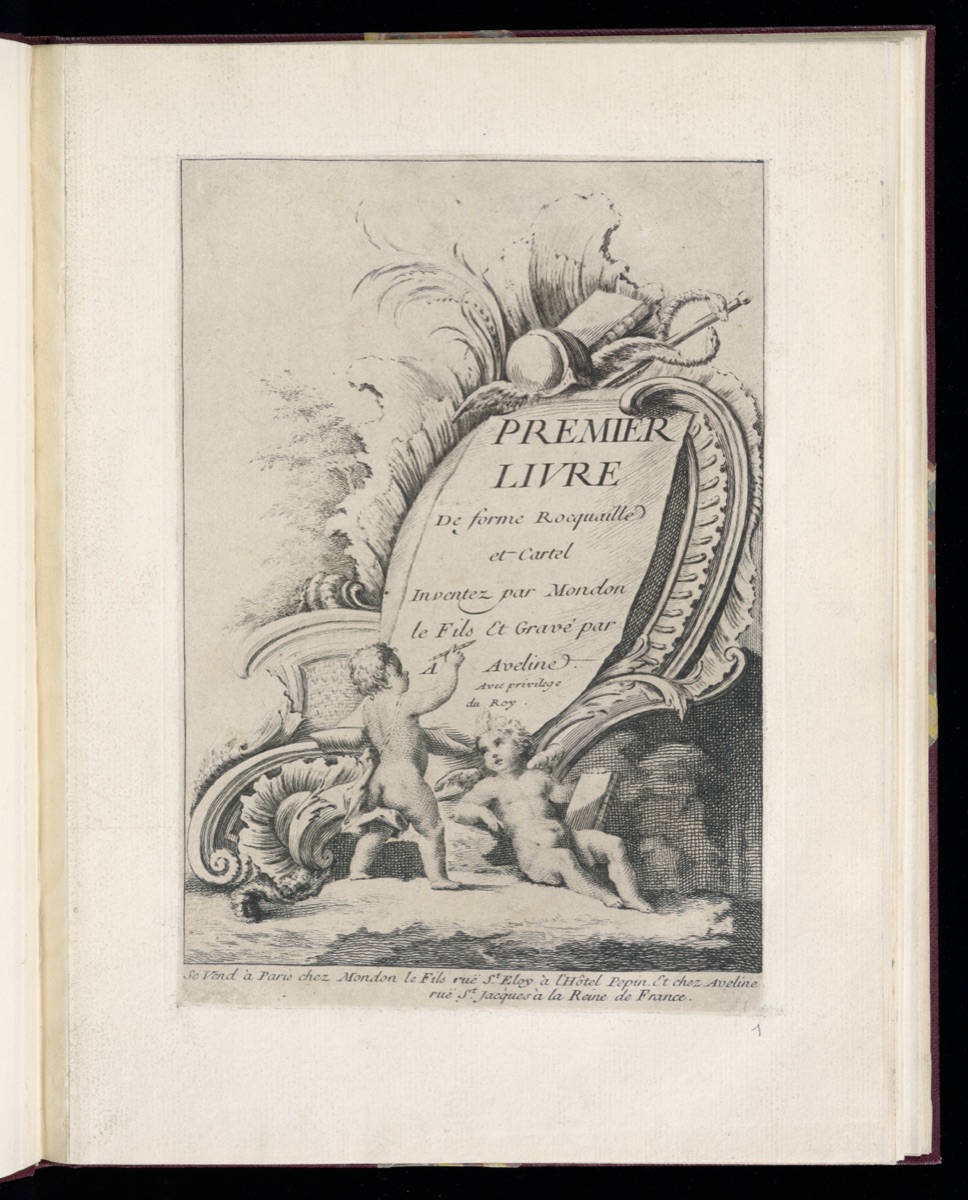 Title Page — François-Thomas Mondon, French, 1709 – 1755; Antoine Aveline, French, 1691 – 1743; Antoine Aveline, French, 1691 – 1743; François-Thomas Mondon, French, 1709 – 1755