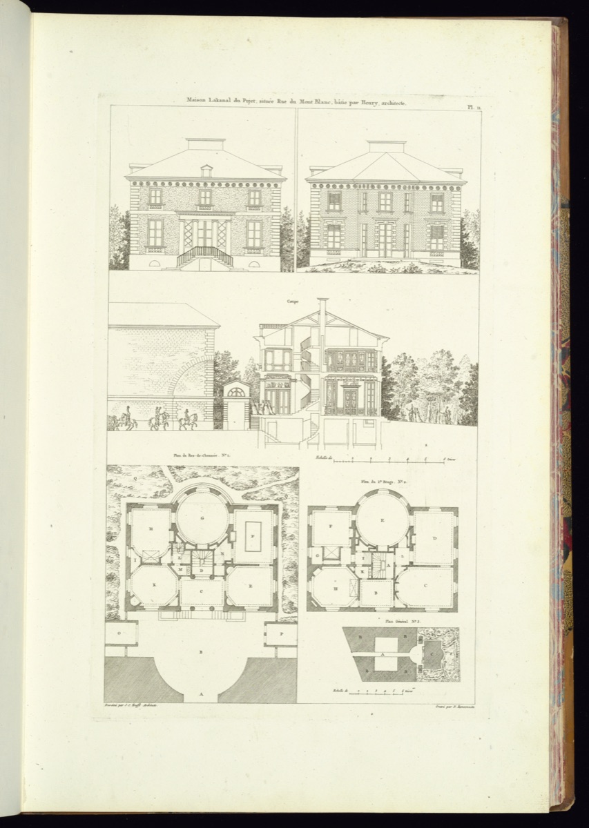 Bound print — Jean-Charles Krafft, French, 1764 - 1833; Jean-Charles Krafft, French, 1764 - 1833; Jean-Charles Krafft, French, 1764 - 1833; Jules-Gabriel Clousier, French, active 1801 – 1840?; Pierre Nicolas Ransonnette, French, 1745 – 1810; Pierre Nicolas Ransonnette, French, 1745 – 1810
