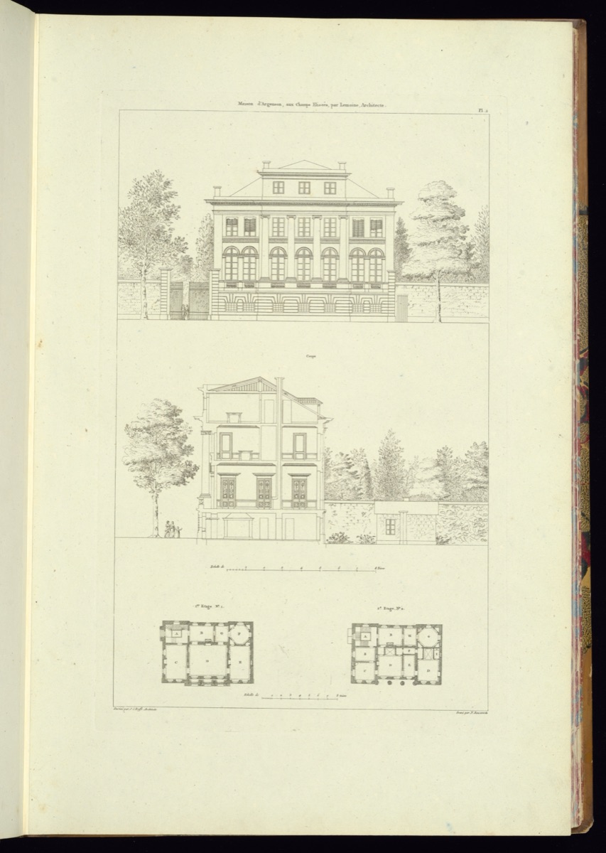Bound print — Jean-Charles Krafft, French, 1764 - 1833; Jean-Charles Krafft, French, 1764 - 1833; Jean-Charles Krafft, French, 1764 - 1833; Jules-Gabriel Clousier, French, active 1801 – 1840?; Pierre Nicolas Ransonnette, French, 1745 – 1810; Pierre Nicolas Ransonnette, French, 1745 – 1810