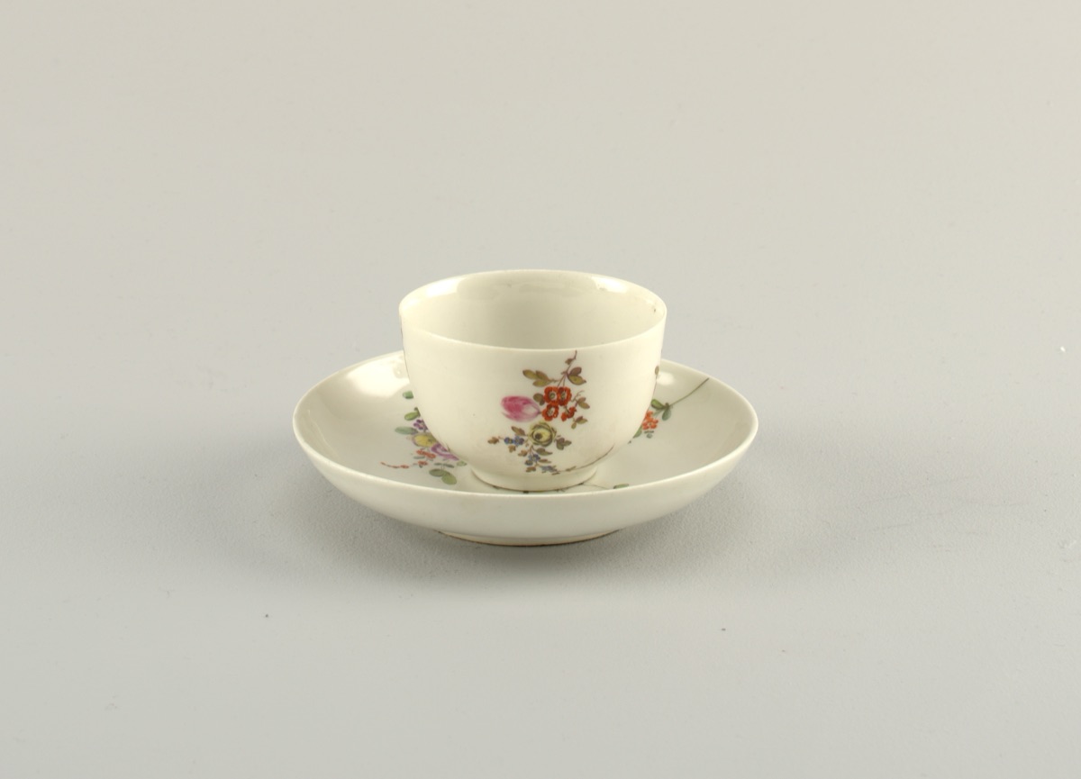 Tea Bowl and Saucer — Zurich Pottery and Porcelain Factory, Swiss, established 1763