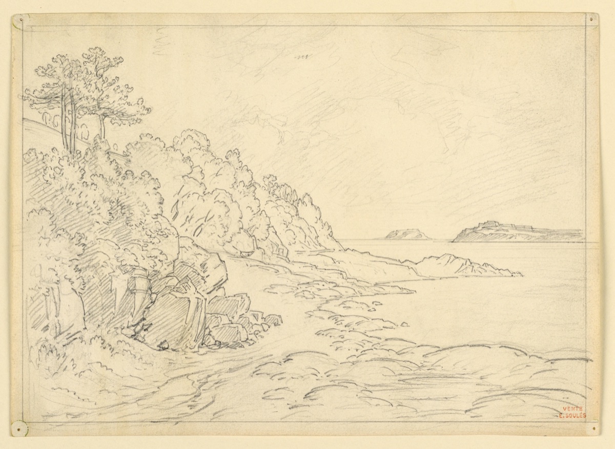 Sea Shore — Eugène Edouard Soulès, French, 1811–1876
