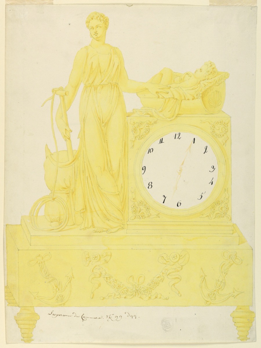 Design for Clock — Lefebvre Manufactory, Tournai