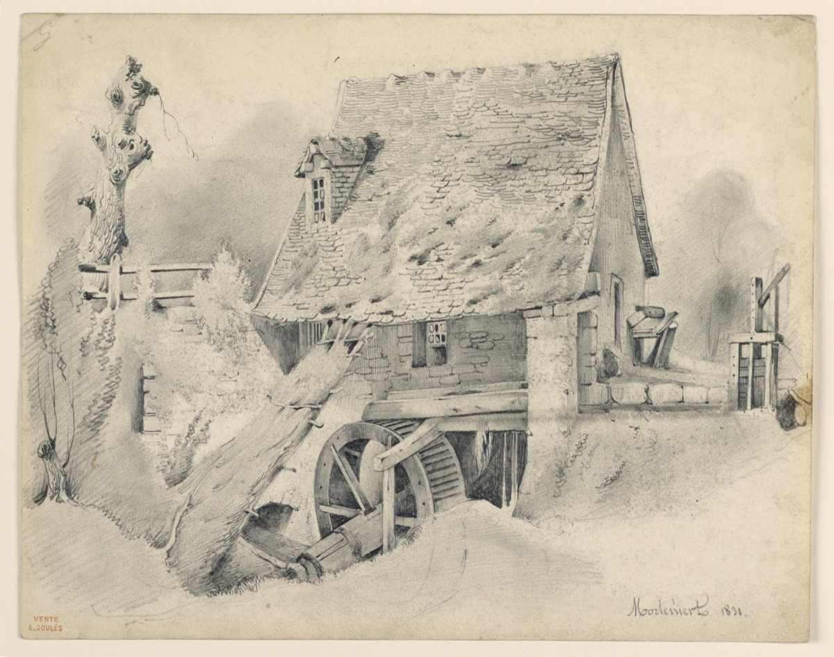 A Watermill, Morteinert — Eugène Edouard Soulès, French, 1811–1876