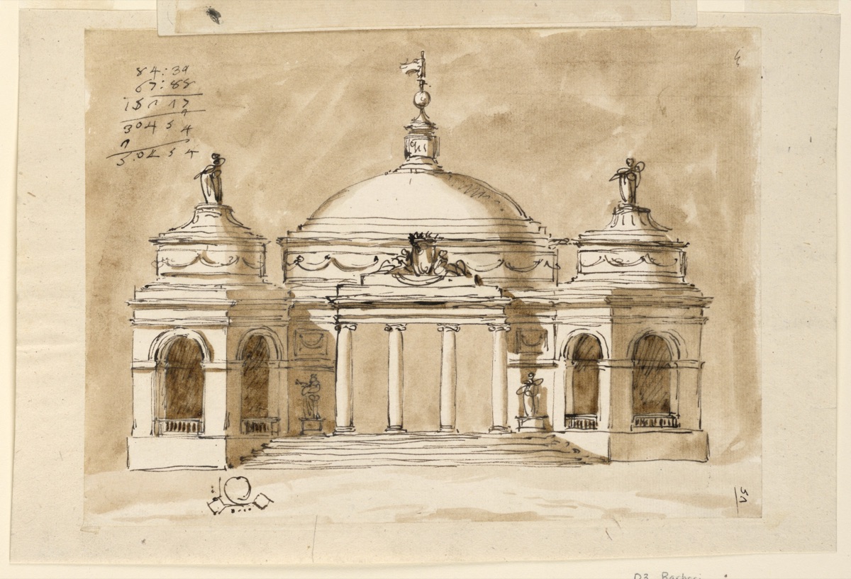 Design for a Kaffeehaus — Giuseppe Barberi, Italian, 1746–1809