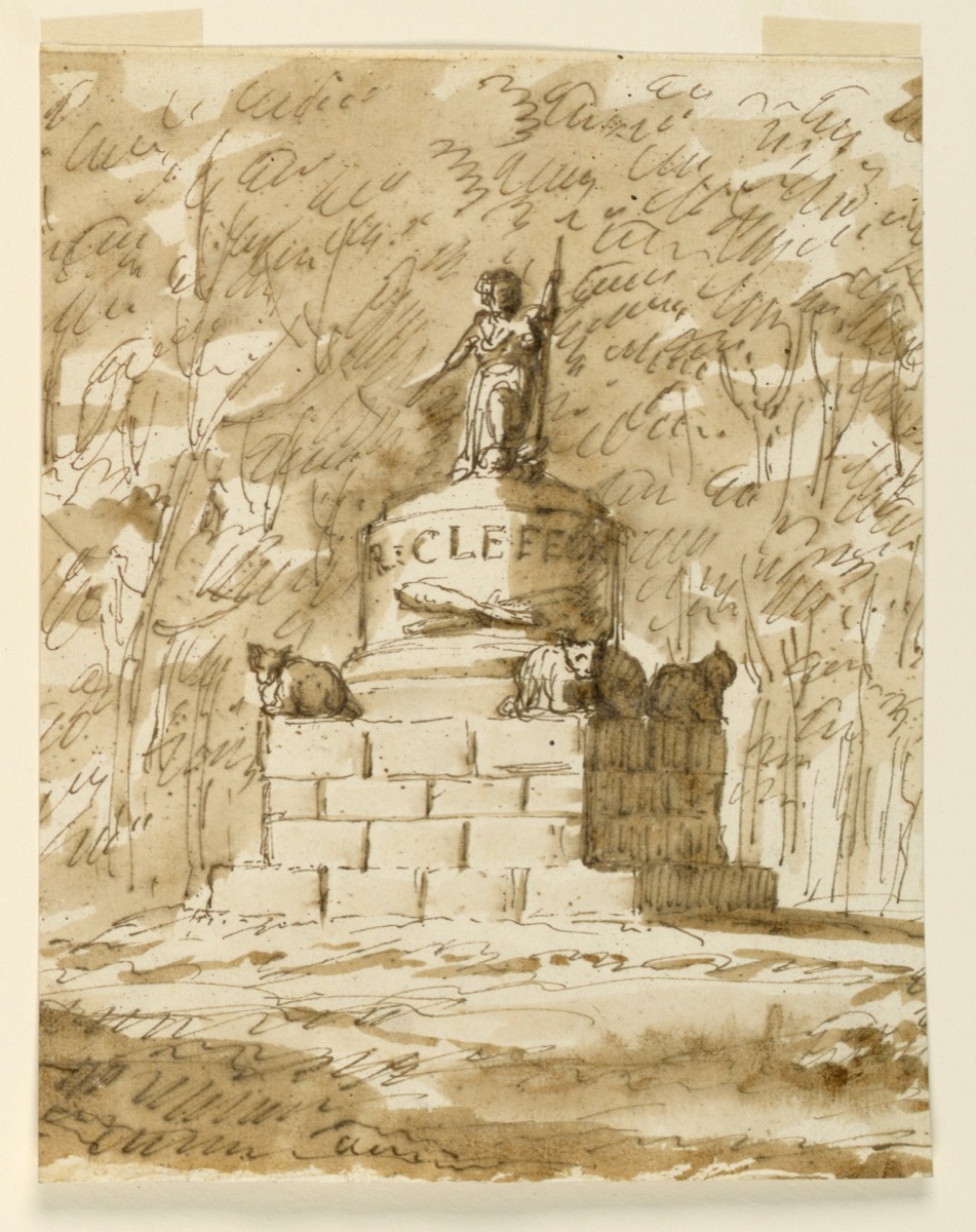 Design for a monument to R. Clefeort — Giuseppe Barberi, Italian, 1746–1809