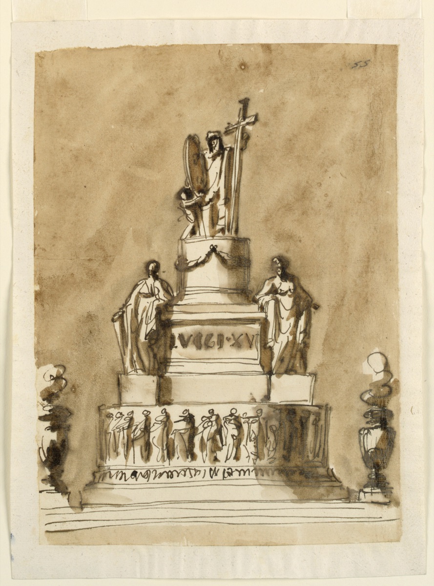 Funeral Decorations for King Louis XVI of France — Giuseppe Barberi, Italian, 1746–1809
