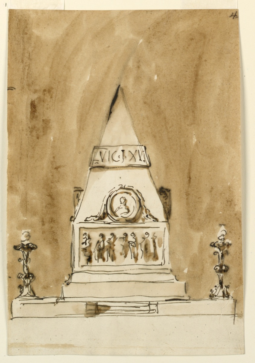 Funeral Decorations for King Louis XVI of France — Giuseppe Barberi, Italian, 1746–1809