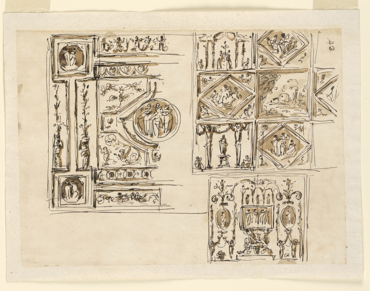 Design for Ceiling Decoration — Giuseppe Barberi, Italian, 1746–1809