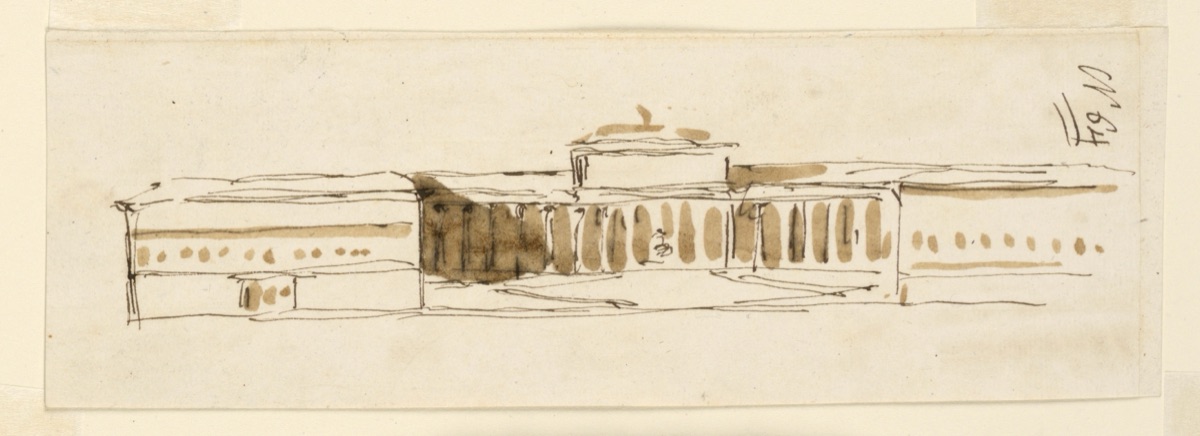 Elevation of a Palace — Giuseppe Barberi, Italian, 1746–1809