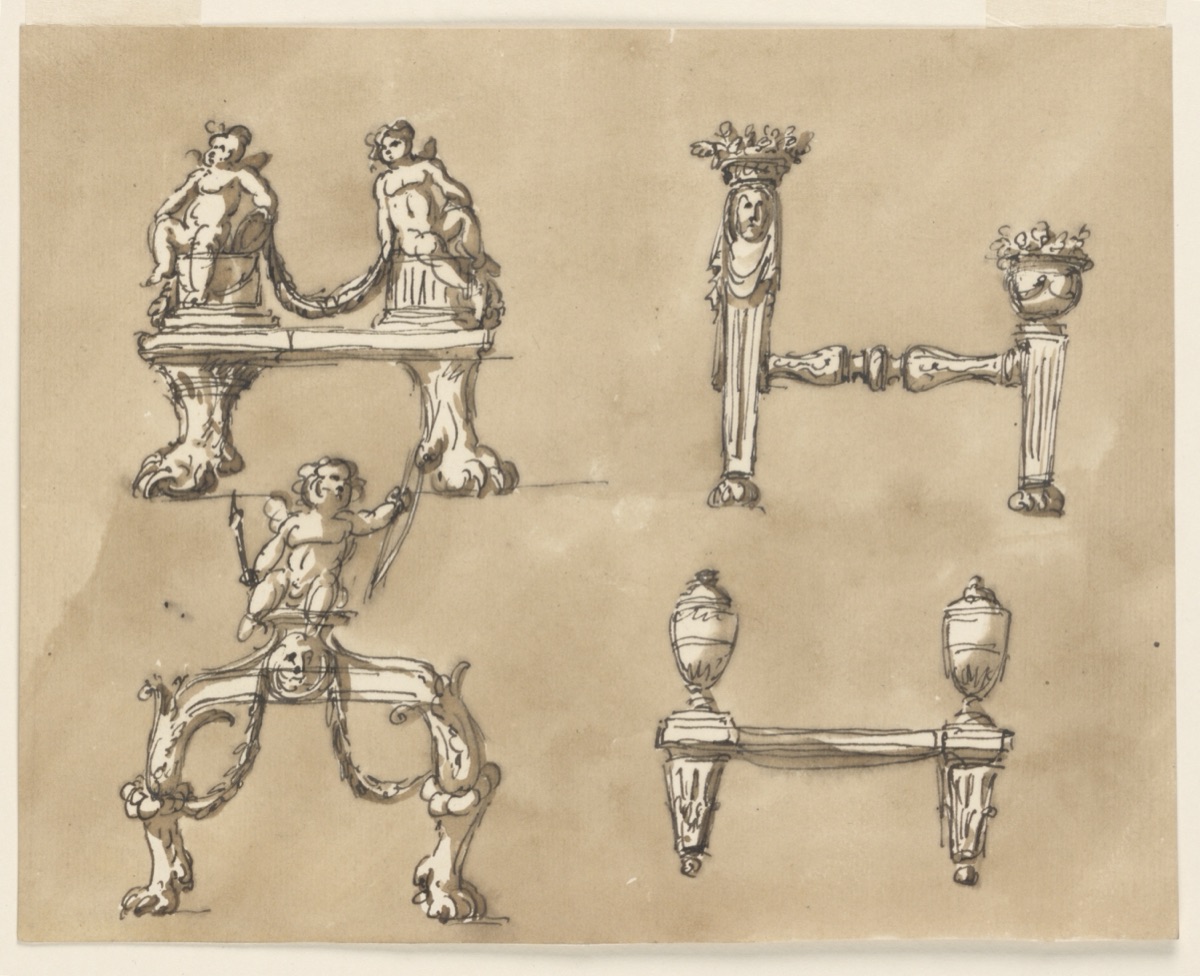 Four fenders — Giuseppe Barberi, Italian, 1746–1809