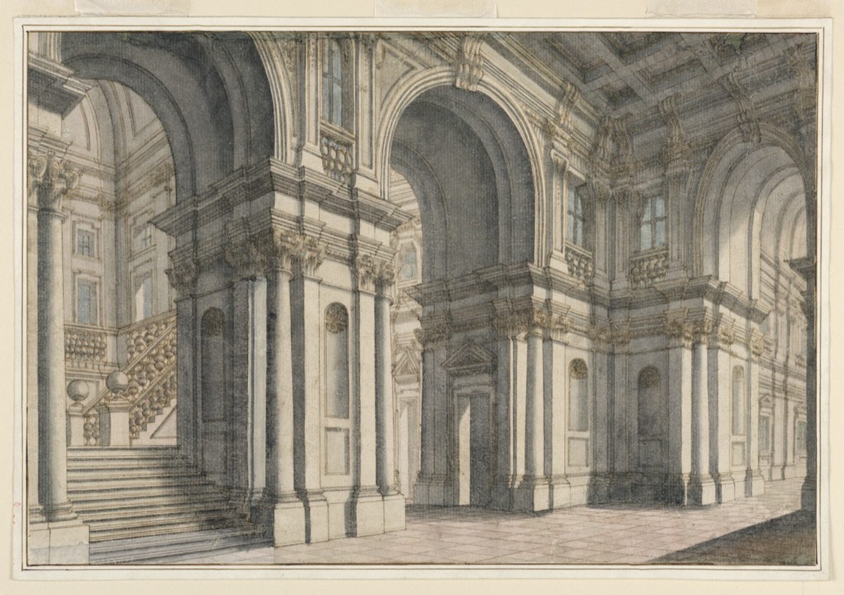 Stage Design: Palace Interior — Francesco Galli Bibiena, Italian, 1659–1739
