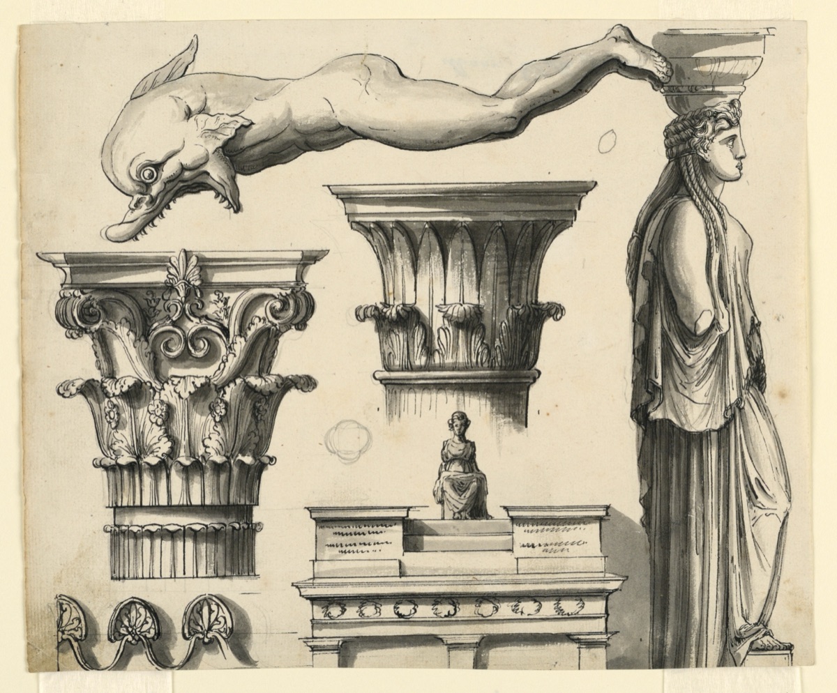 Classical and Pseudo-Classical Architectural Details — Romolo Achille Liverani, Italian, 1809 - 1872