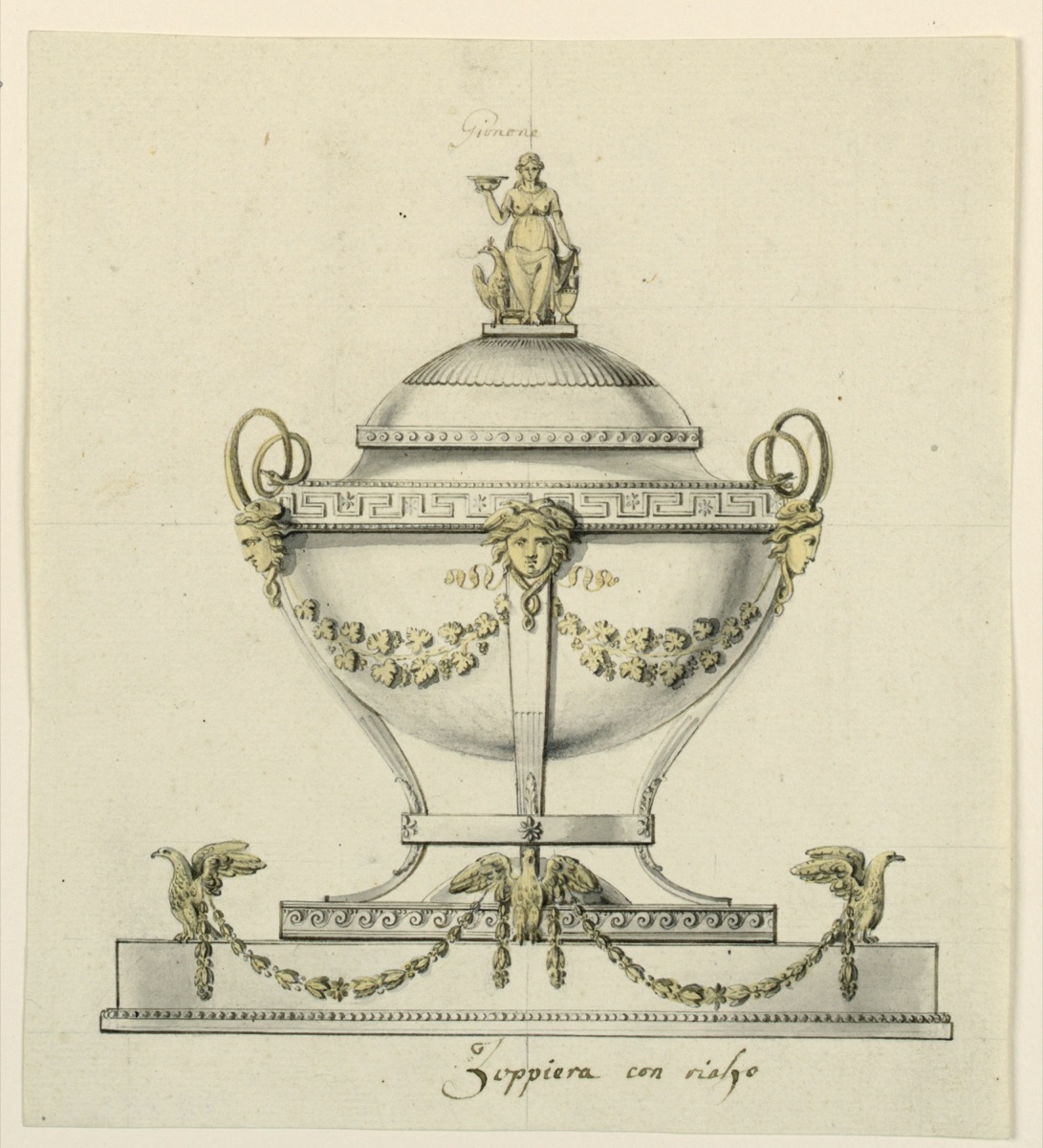 Design for a Round Tureen — Giovacchino Belli, Italian, 1756 - 1822