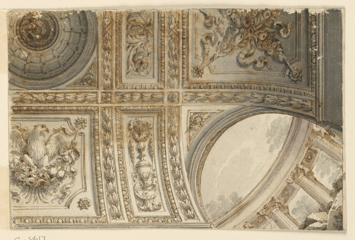Project for a Painted Oblong Ceiling — Flaminio Innocenzi Minozzi, Italian, 1735 – 1817