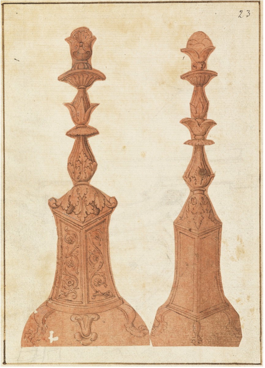 Candelabrum as part of a decoration