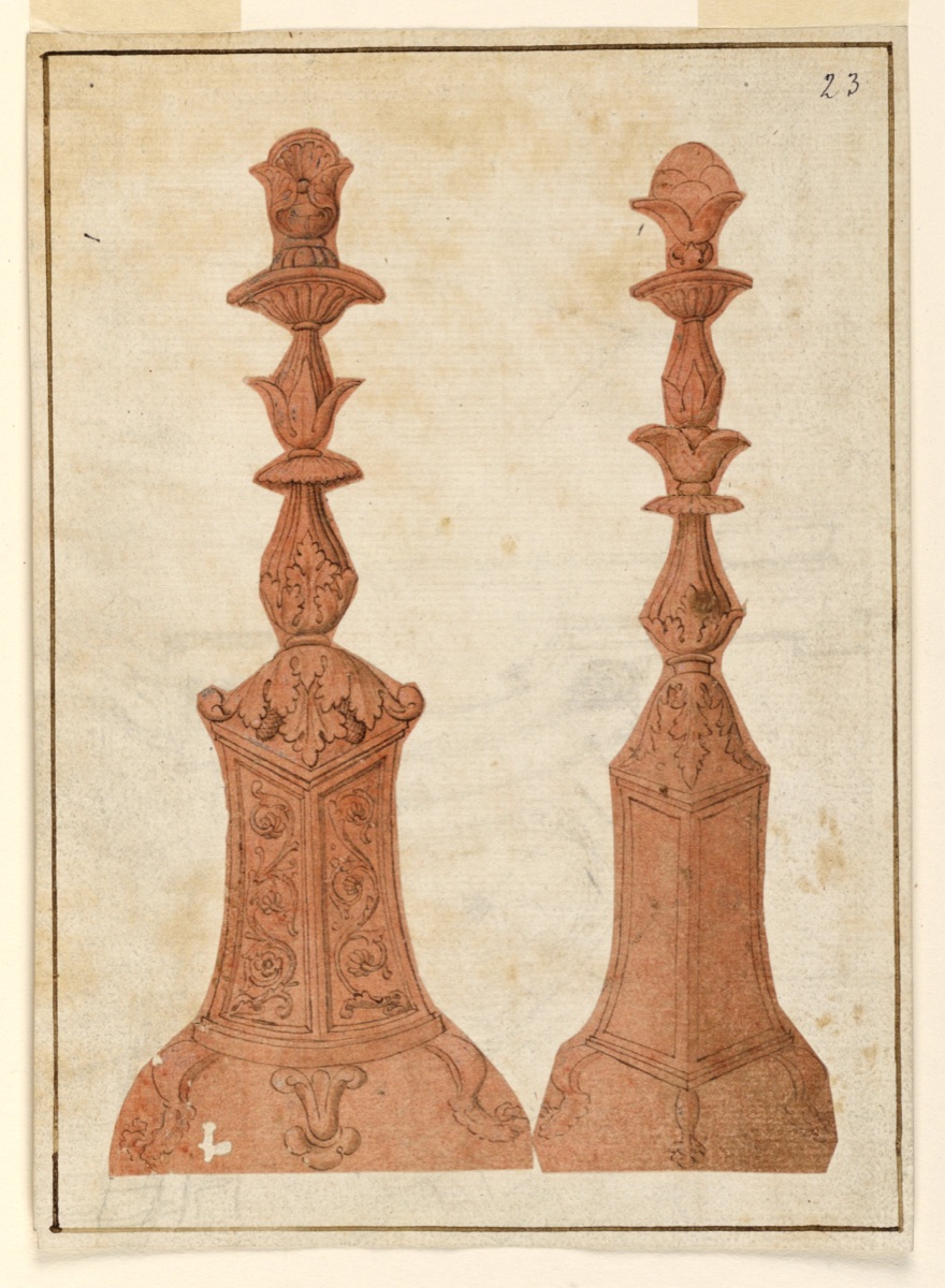 Candelabrum as part of a decoration