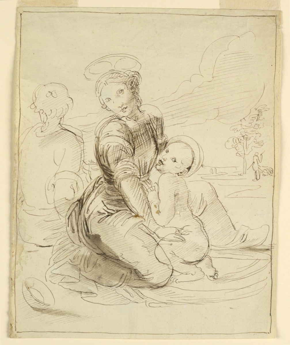 The Holy Family — Fortunato Duranti, Italian, 1787 - 1863