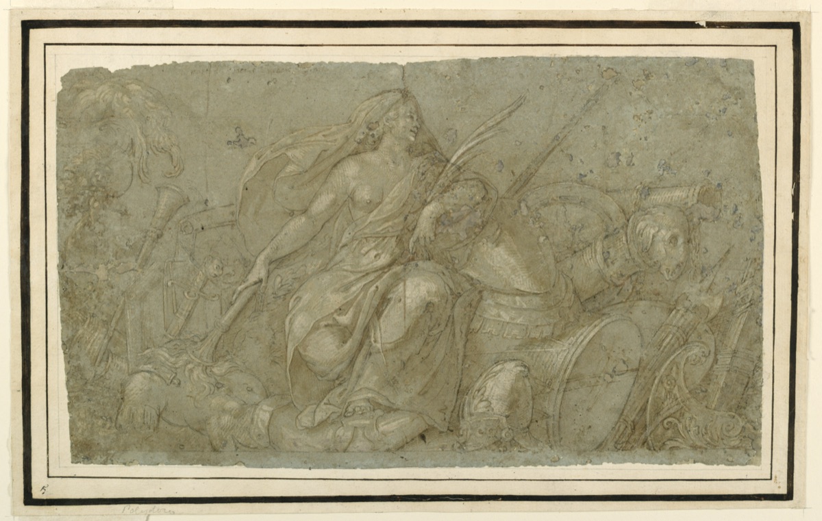 Peace Burning Attributes of War — After Francesco Salviati, Italian, 1510 – 1563