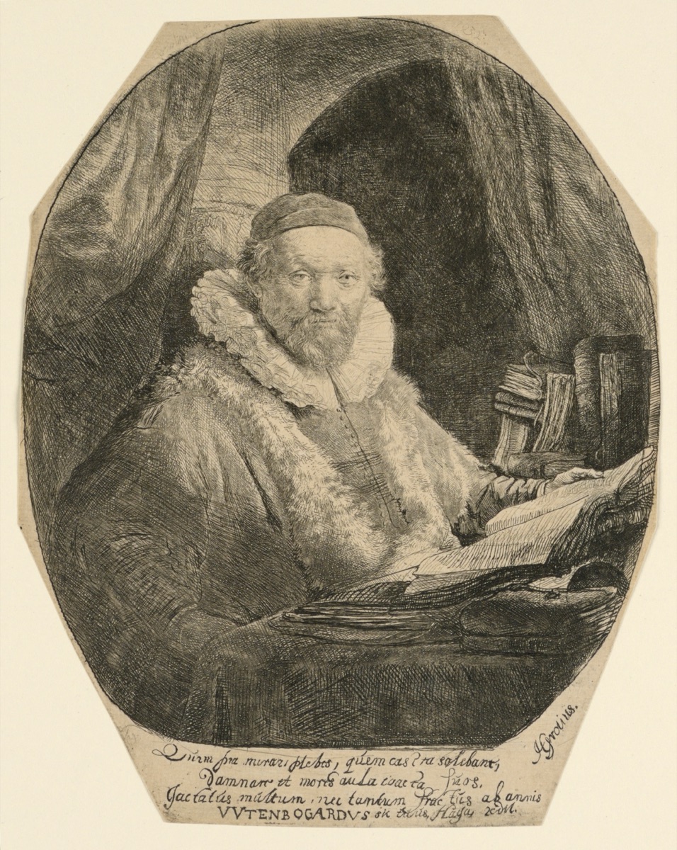Jan Uytenbogaert, Preacher — Rembrandt Harmensz van Rijn, Dutch, 1606–1669