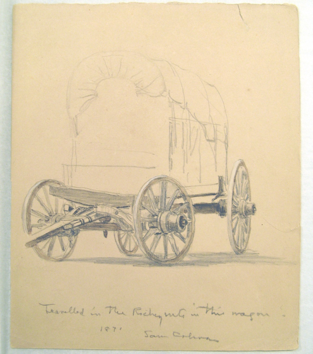 Study of Covered Wagons — Samuel Colman, American, 1832–1920