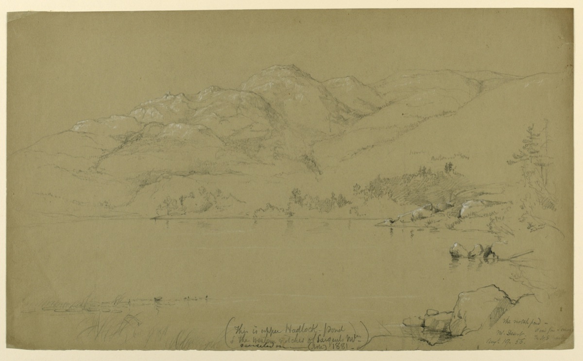 Landscape Sketch, Mount Desert, Maine — Daniel Huntington, American, 1816–1906
