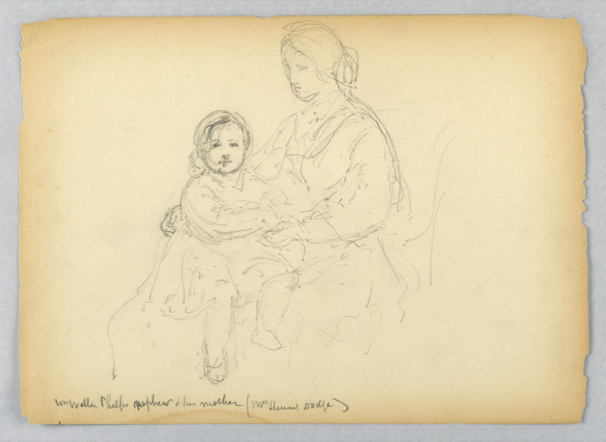 William Walter Phelps' Nephew and His Mother, Mrs. Steuart Dodge — Daniel Huntington, American, 1816–1906
