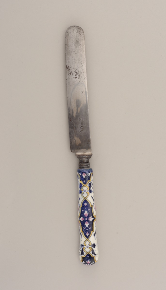 Dinner Knife with Earthenware Handle