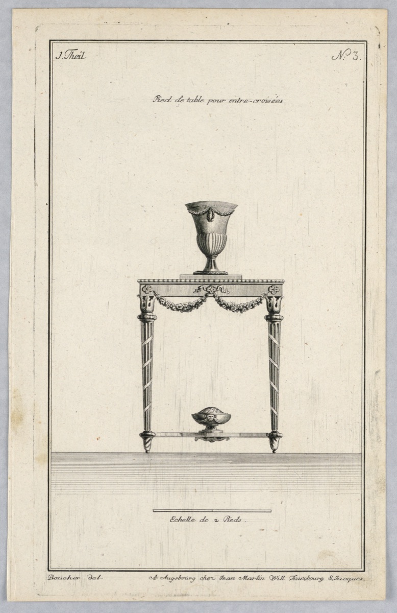 A table — Juste-François Boucher, French, 1736 – 1782