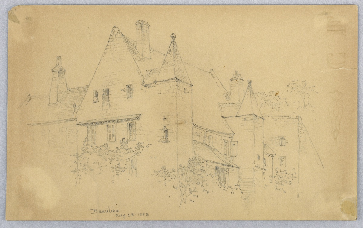 Sketch of Beaulieu — Arnold William Brunner, American, 1857–1925