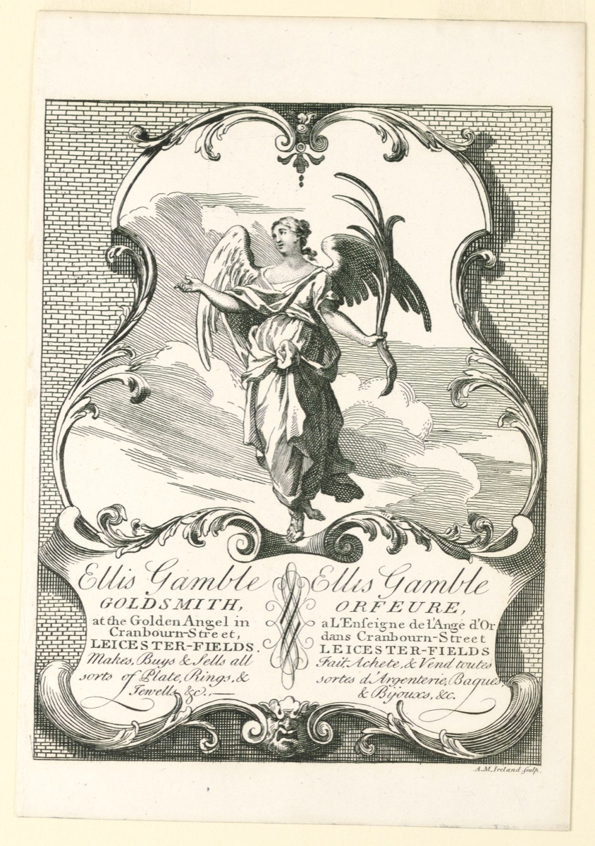 Ellis Gamble's Shop Card — A.M. Ireland